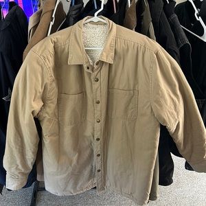 Men’s PacSun Khaki Sherpa Lined Jacket XL